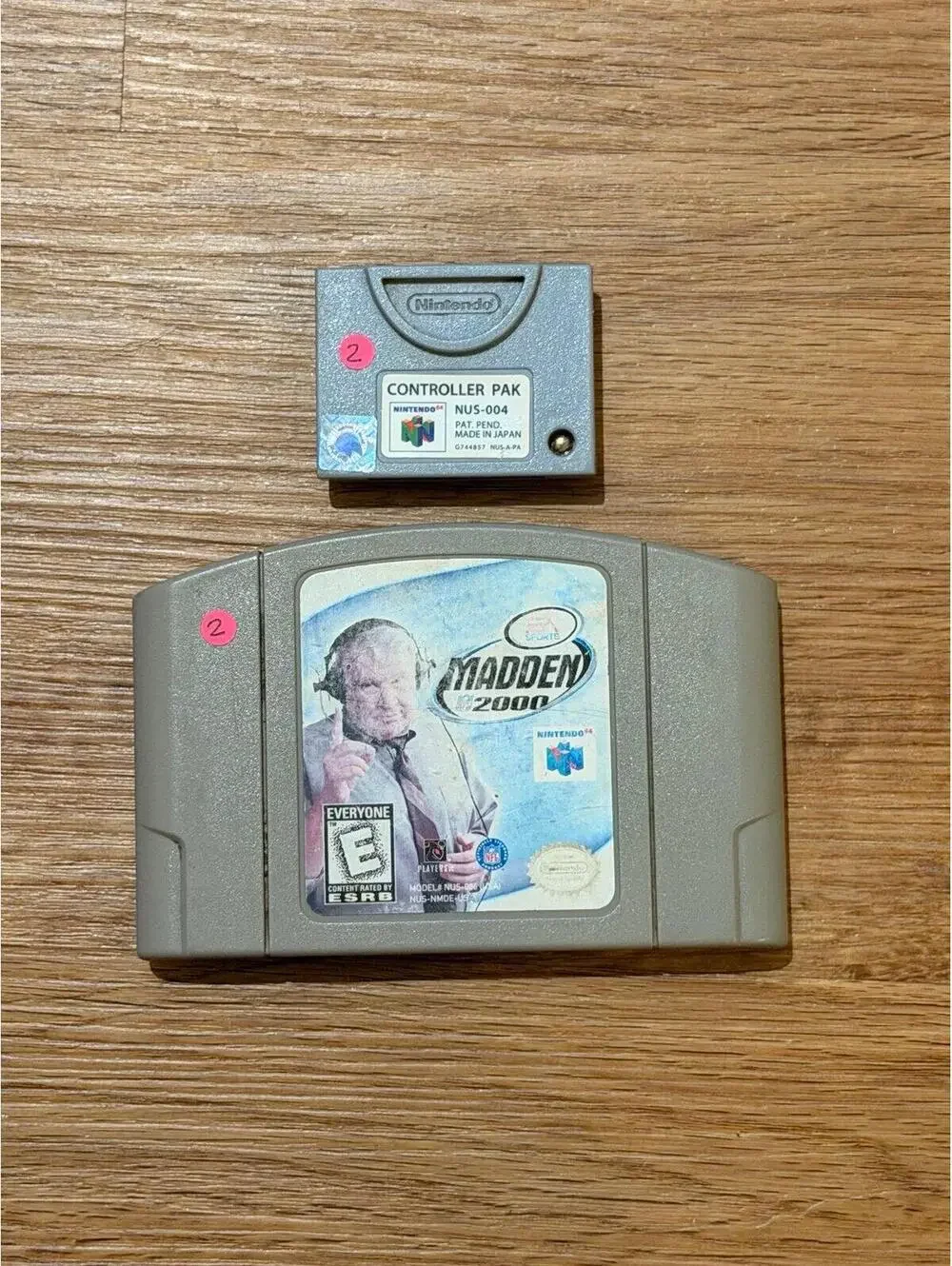 Controller Pak and Madden (Broken) for Nintendo 64